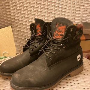 Timberland 6-Inch Premium "Black/Camo" Men's Boot